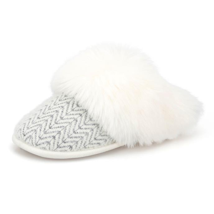 totes toasties® Ladies Fair Isle Knit Mule Slippers Cream Multi Extra Image 3